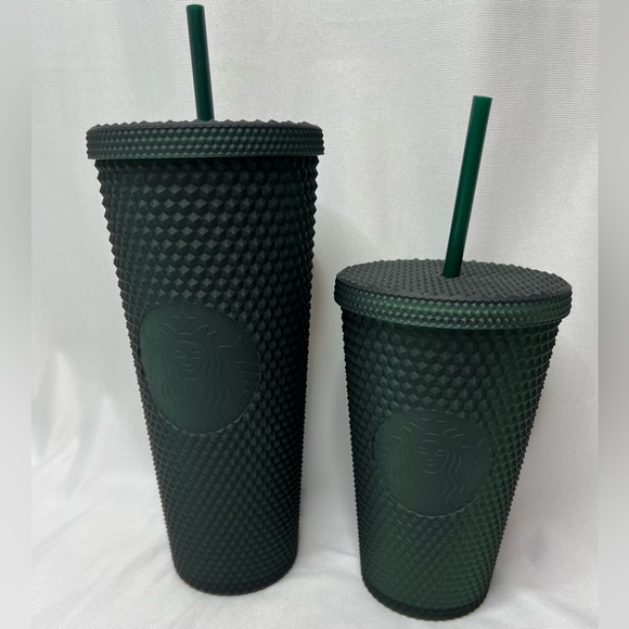 Starbucks Other - Starbucks Green Studded Tumblers